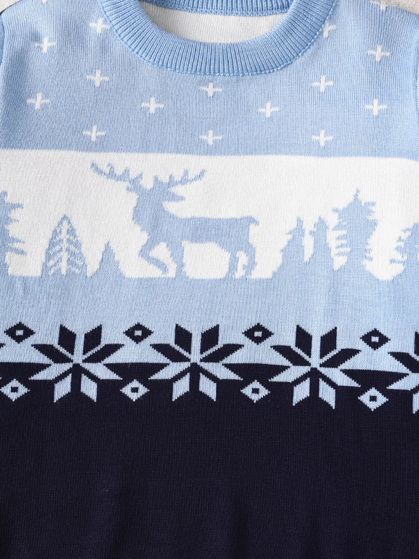 Children's Christmas Reindeer Pattern Knit Sweater - PBNJ FASHIONS