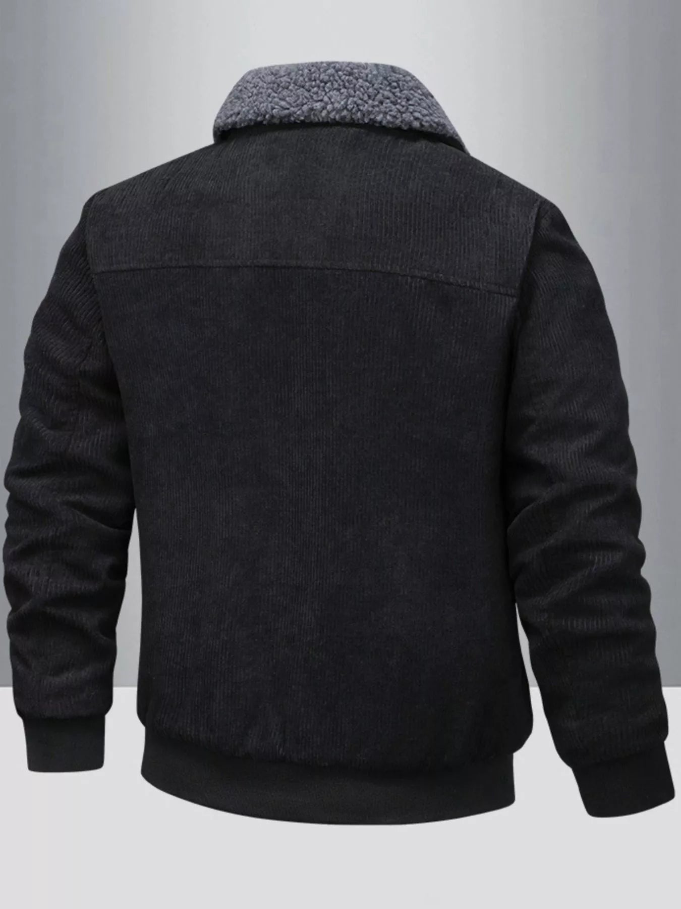 Men's Full Size Corduroy Sherpa Lined Winter Jacket Plus Size - PBNJ FASHIONS