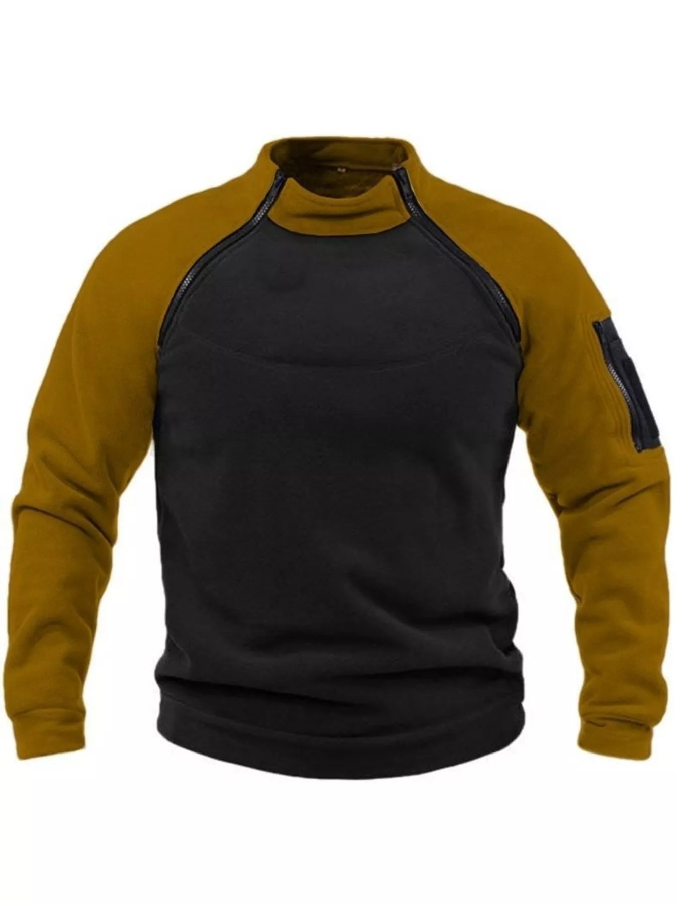 Men's Full Size Long Sleeve Fleece Sweatshirt Plus Size - PBNJ FASHIONS