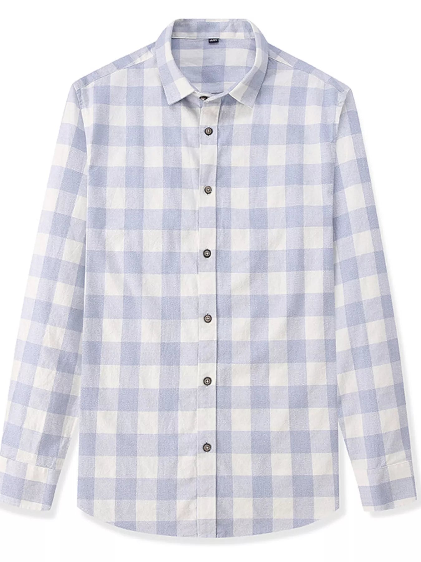 Men's Full Size Casual Plaid Button Up Shirt Plus Size - PBNJ FASHIONS