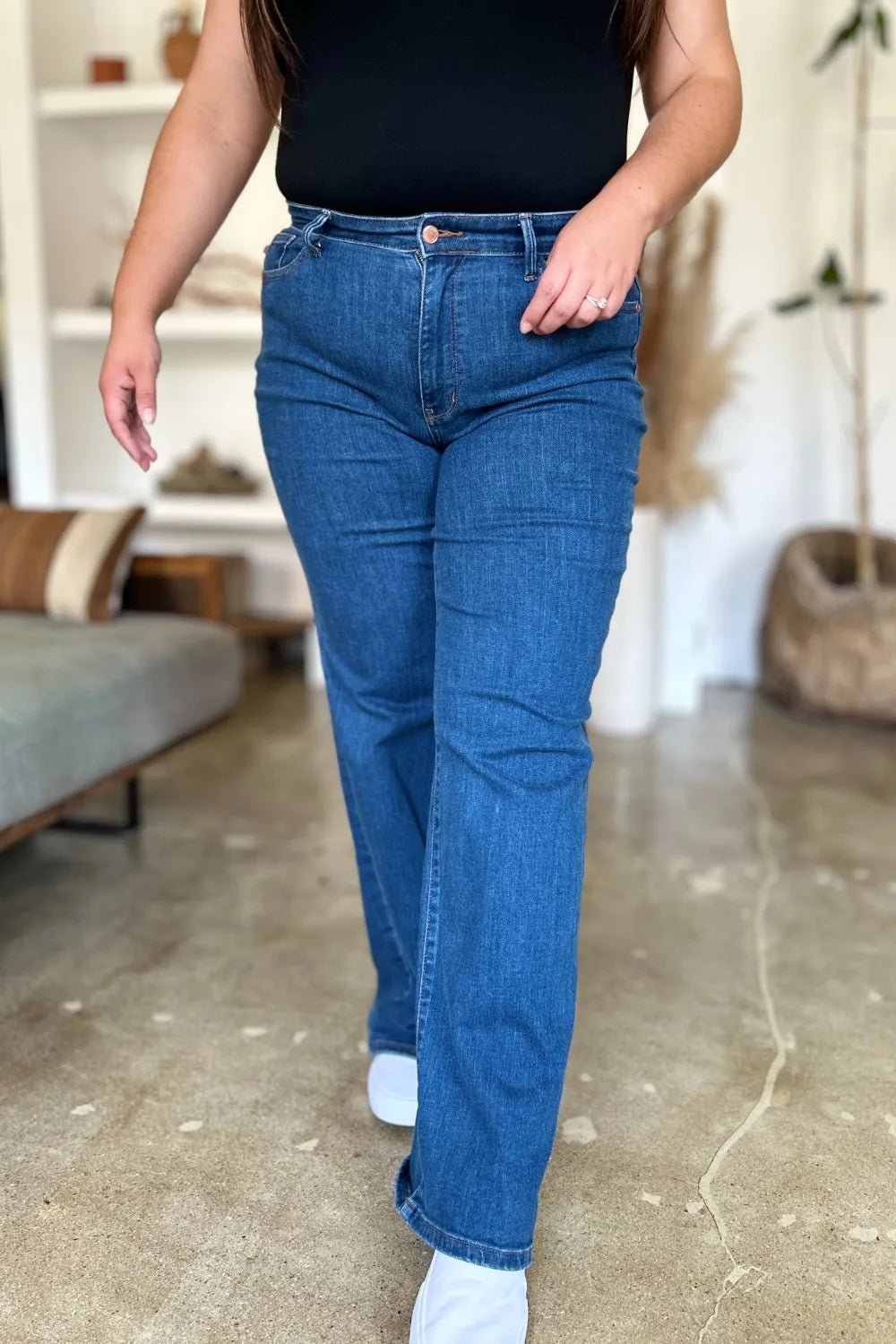 Judy Blue Full Size High Rise Straight Jeans - PBNJ FASHIONS