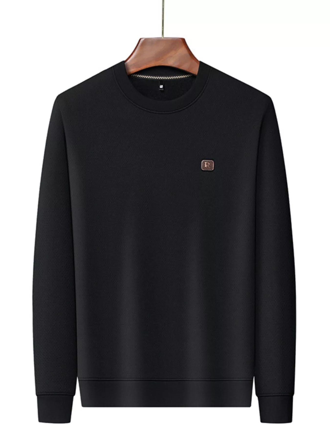 Men's Plus Size Long Sleeve Textured Casual T-Shirt - PBNJ FASHIONS