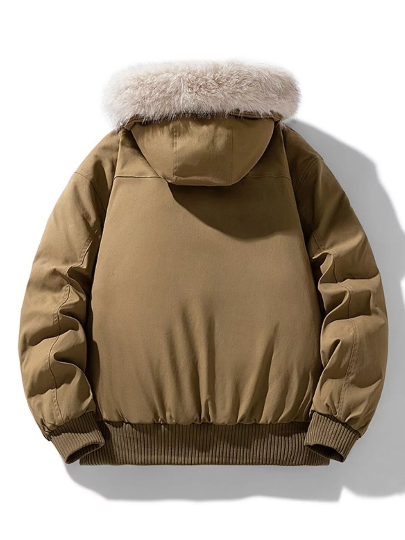 Men's Plus Size Fur Hooded Warm Padded Coat - PBNJ FASHIONS