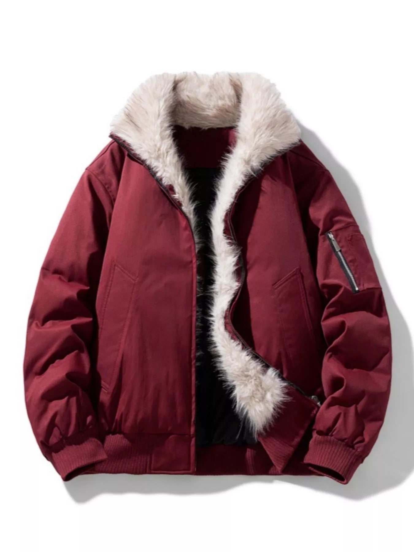Men's Plus Size Zip Up Bomber Jacket - PBNJ FASHIONS