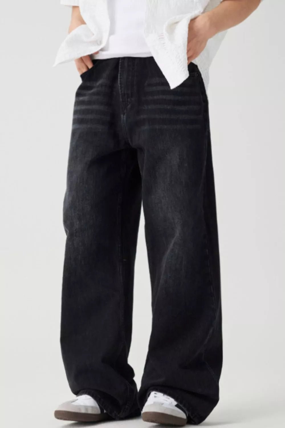 Men's Loose Fit Drawstring Jeans - PBNJ FASHIONS