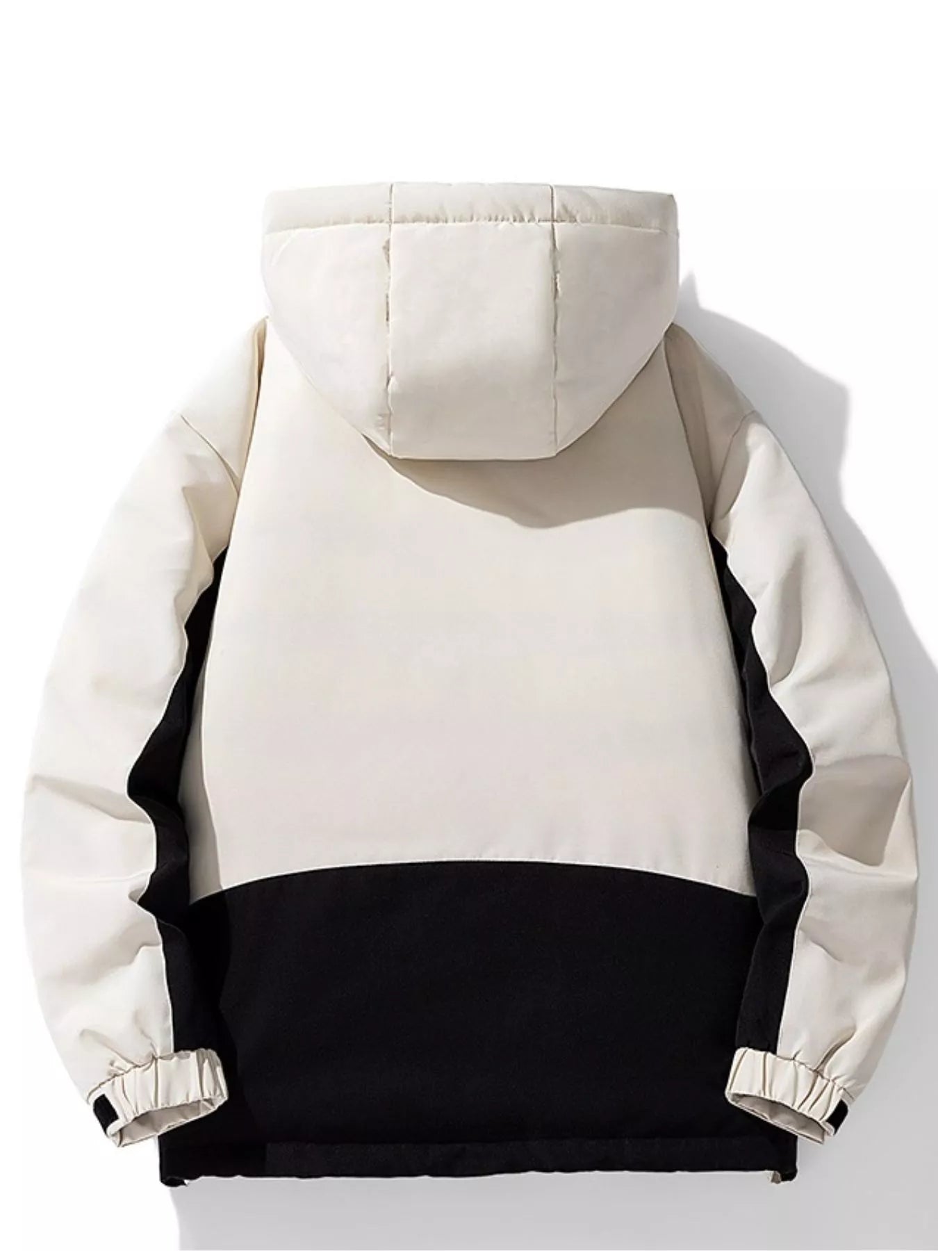Men's Plus Size Hooded Color Block Padded Winter Coat - PBNJ FASHIONS