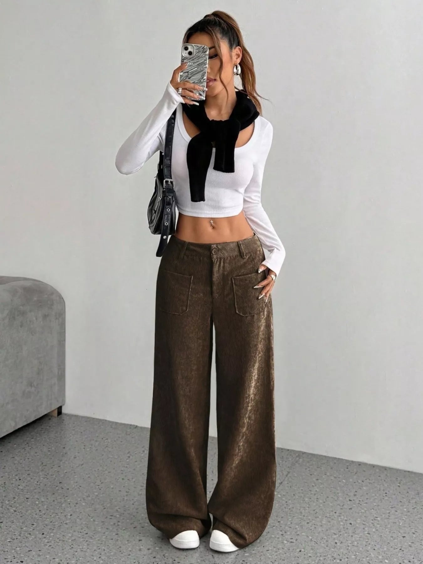 Corduroy Wide Leg Pants - PBNJ FASHIONS