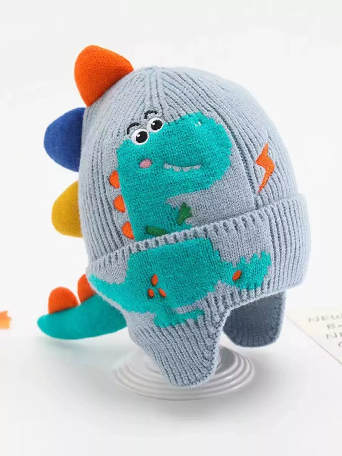 Children's Dinosaur Knitted Hat - PBNJ FASHIONS