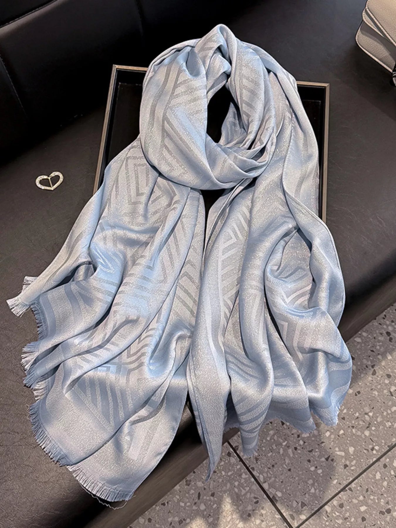 Raw Hem Lightweight Scarf - PBNJ FASHIONS