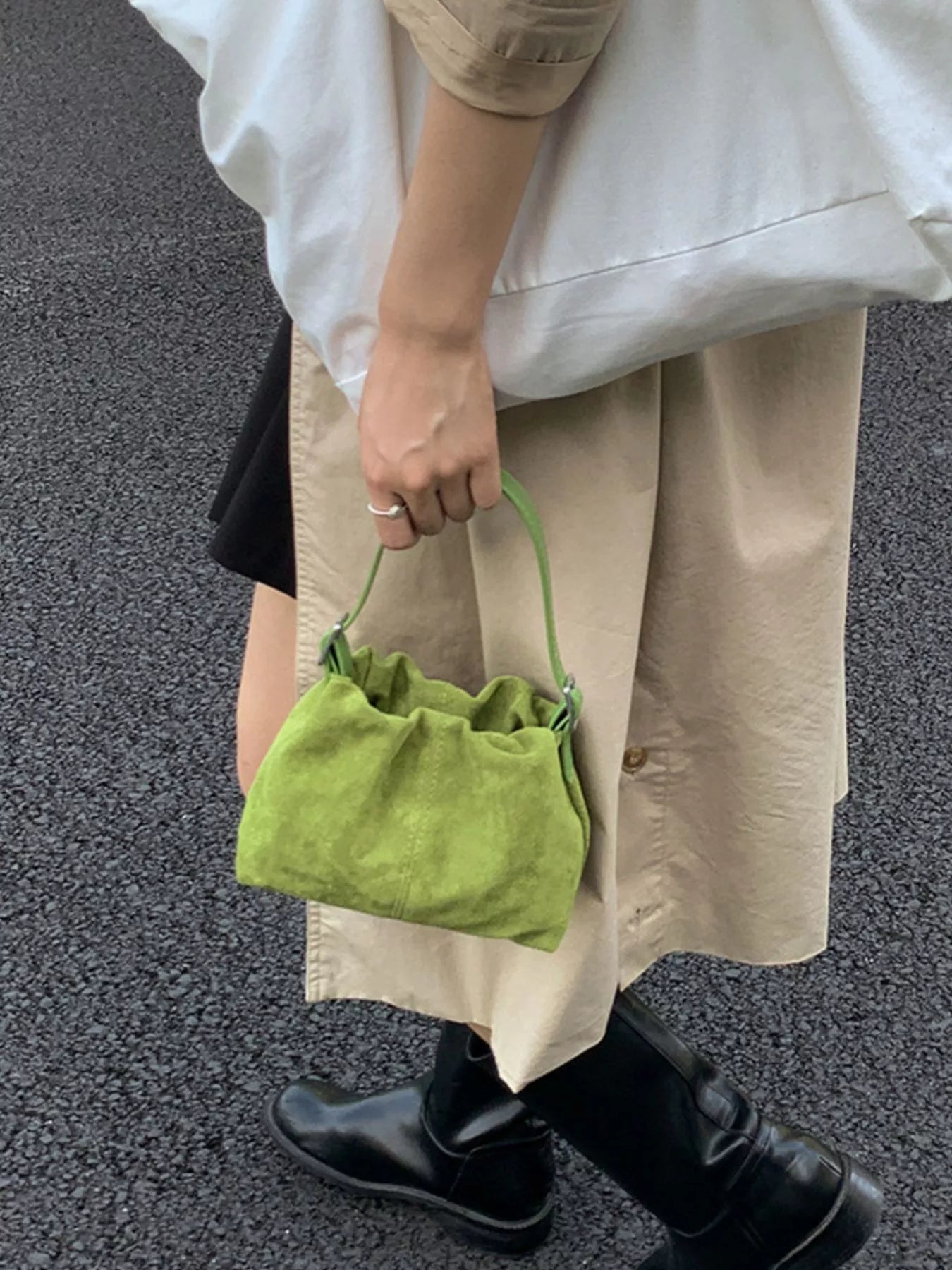Suede Adjustable Strap Crossbody Bag - PBNJ FASHIONS