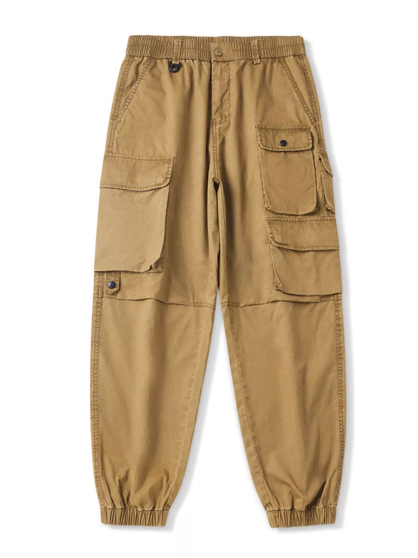 Men's Plus Size Relaxed Fit Multi - Pocket Cargo Pants - PBNJ FASHIONS