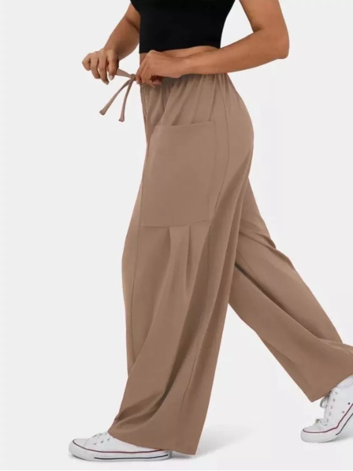 Relaxed Fit Drawstring Pants - PBNJ FASHIONS
