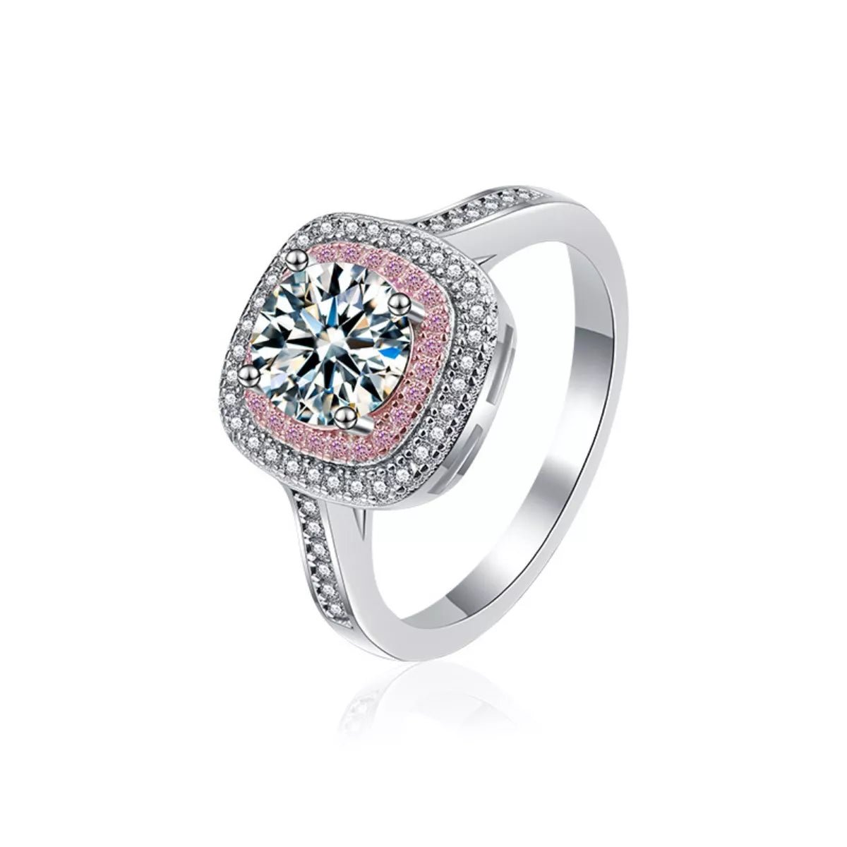 1 Carat Moissanite 925 Sterling Silver Ring - PBNJ FASHIONS