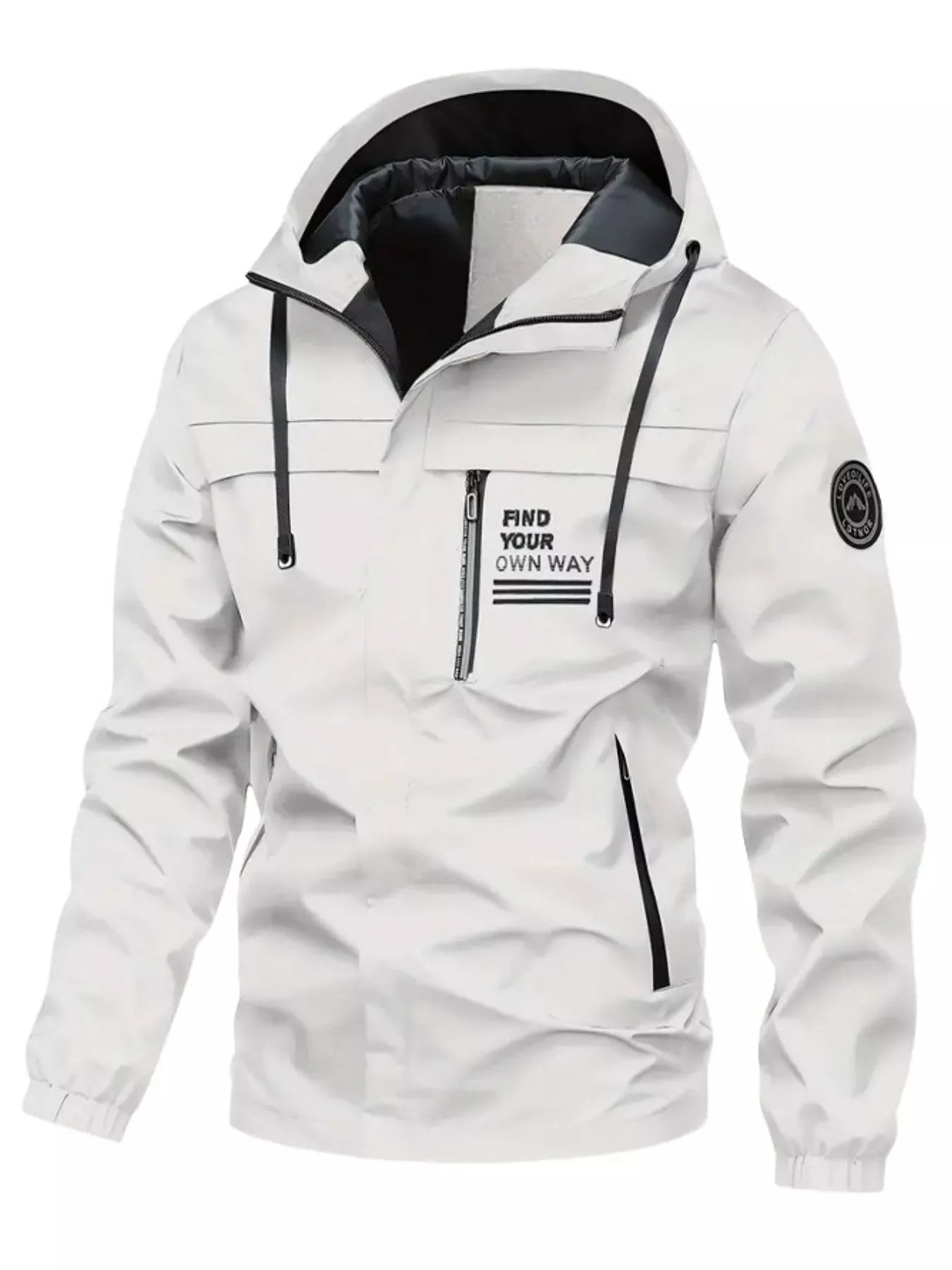 Men's Plus Size Hooded Outdoor Windproof Jacket - PBNJ FASHIONS