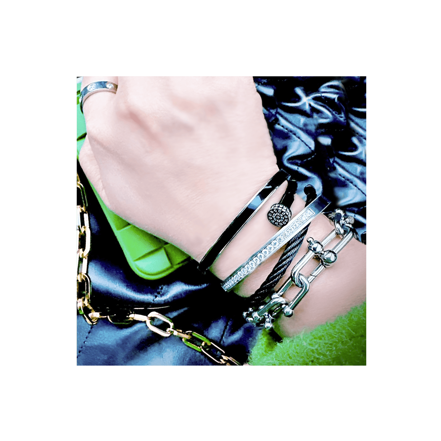 BG333W B.Tiff Eternity 25 Bangle Bracelet - PBNJ FASHIONS