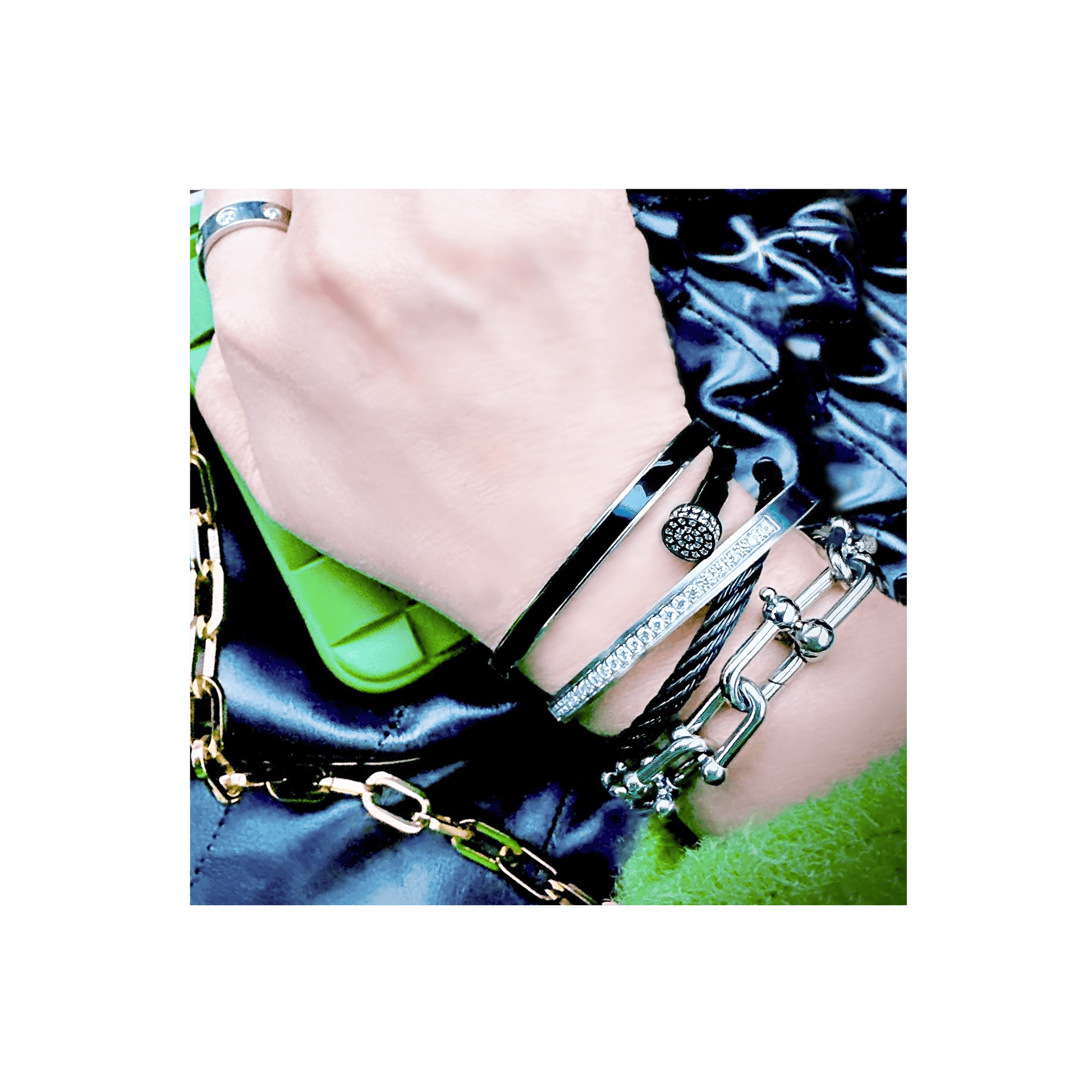 BG333W B.Tiff Eternity 25 Bangle Bracelet - PBNJ FASHIONS
