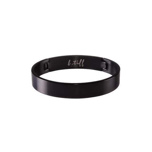 BG1200B B.Tiff Simplicity Black Matte Bangle Bracelet