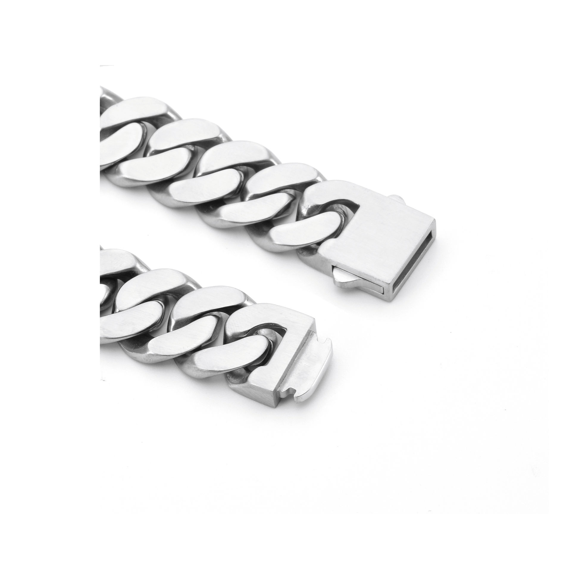 BG160W B.Tiff High Polish 16mm Flat Cuban Link Bracelet - PBNJ FASHIONS