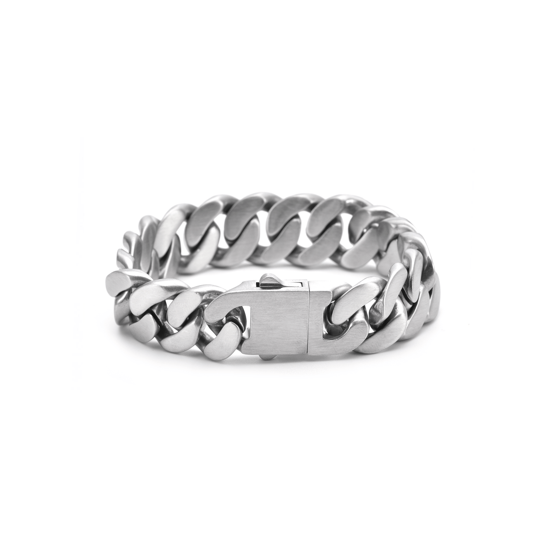 BG160W B.Tiff High Polish 16mm Flat Cuban Link Bracelet - PBNJ FASHIONS