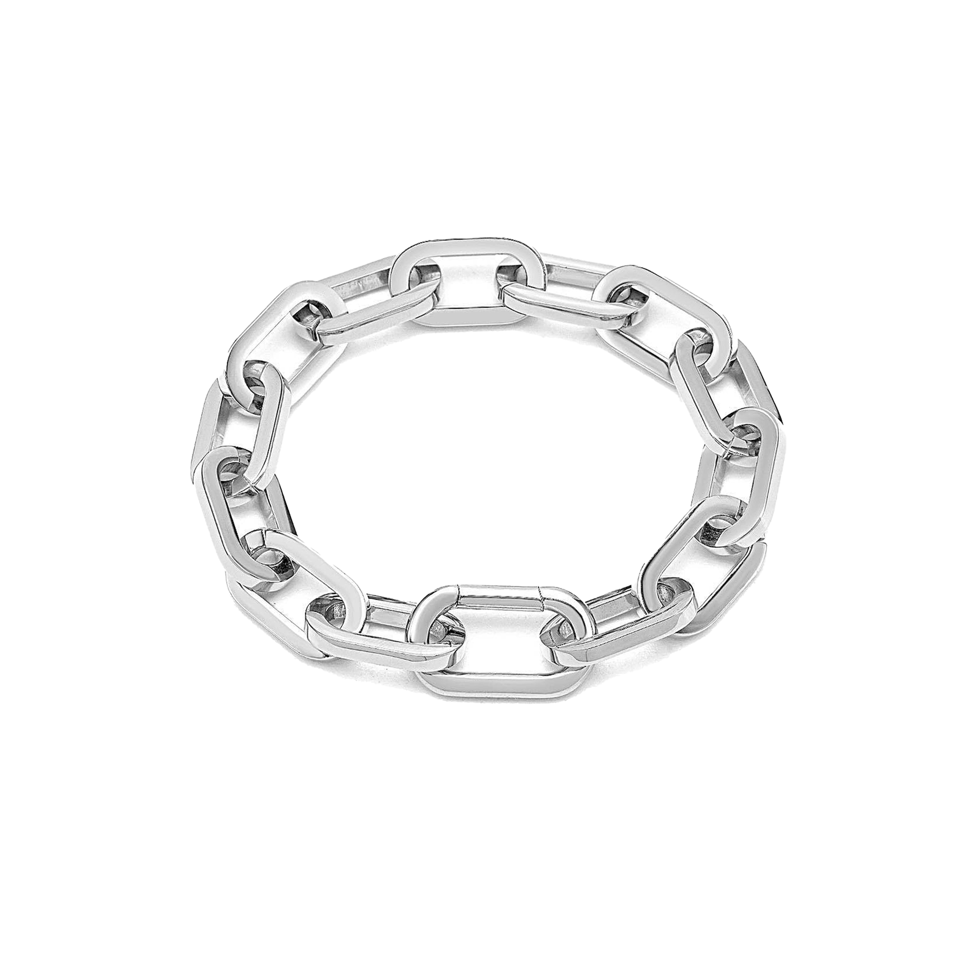 BG200W B.Tiff High Polish Paperclip Bracelet - PBNJ FASHIONS