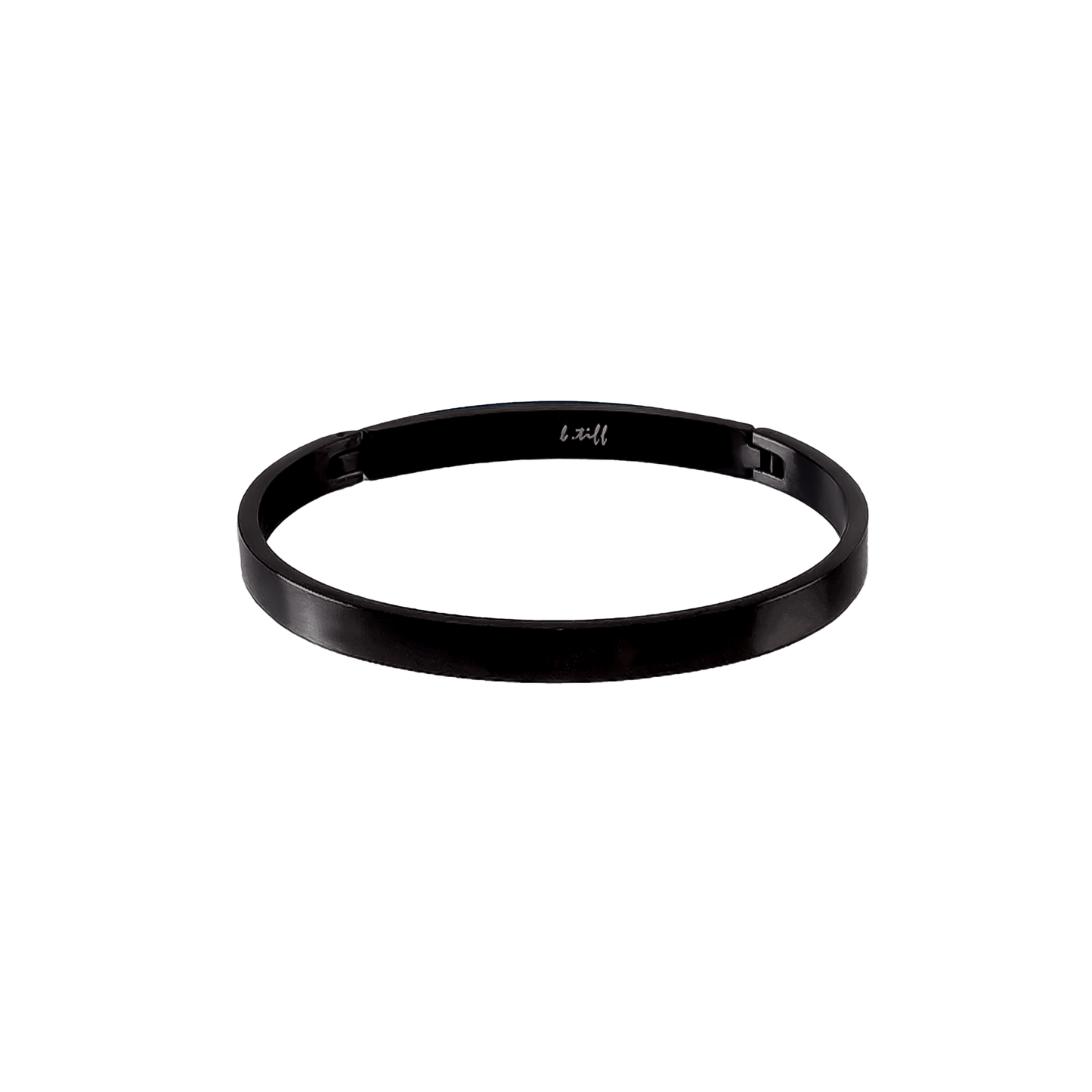 BG300B B.Tiff Simplicity Narrow Black Bangle Bracelet - PBNJ FASHIONS