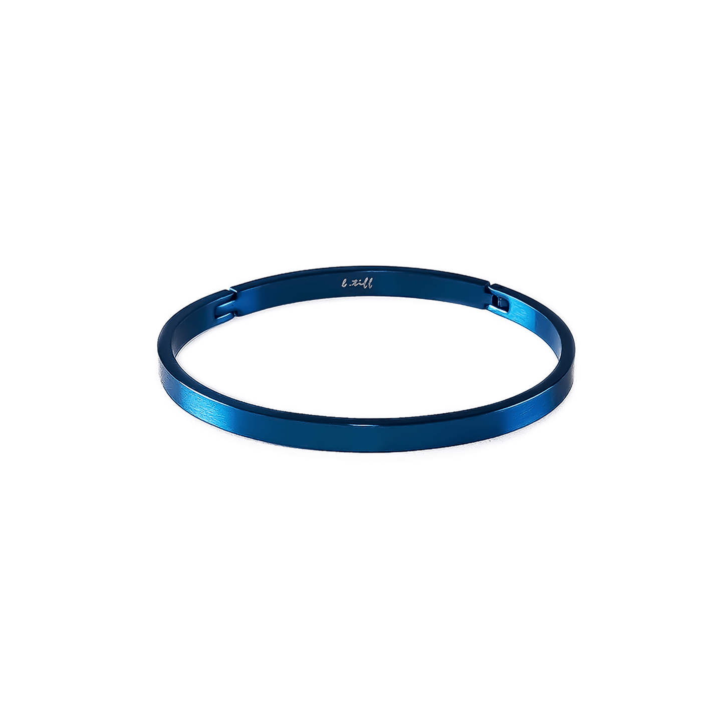 BG300BL B.Tiff Simplicity Narrow Blue Bangle Bracelet - PBNJ FASHIONS