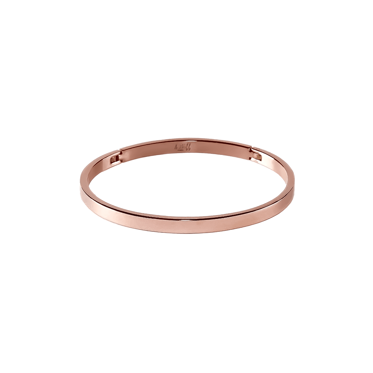 BG300RG B.Tiff Simplicity Narrow Matte Rose Gold Bangle Bracelet - PBNJ FASHIONS