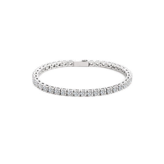 BG400W B.Tiff 4mm Tennis Bracelet - Thin - PBNJ FASHIONS