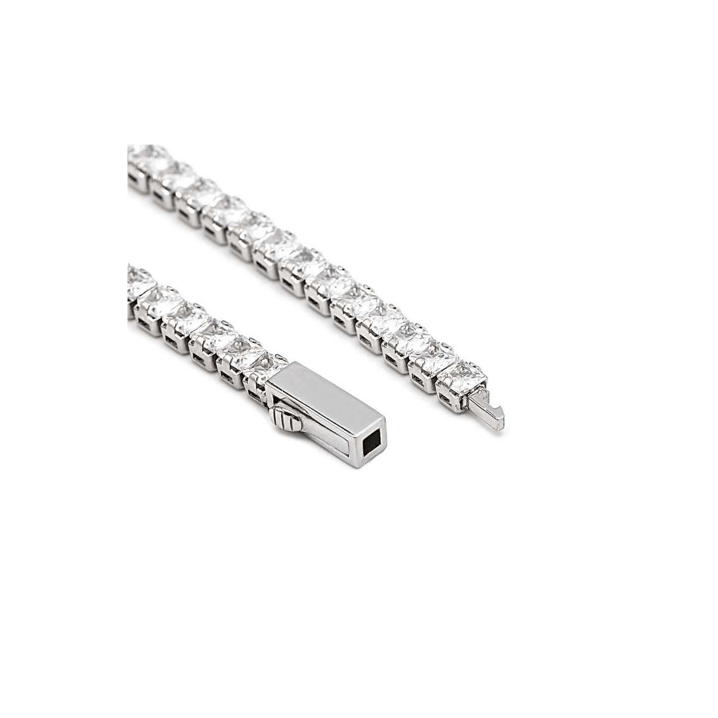 BG404W B.Tiff Princess Cut Tennis Bracelet - PBNJ FASHIONS