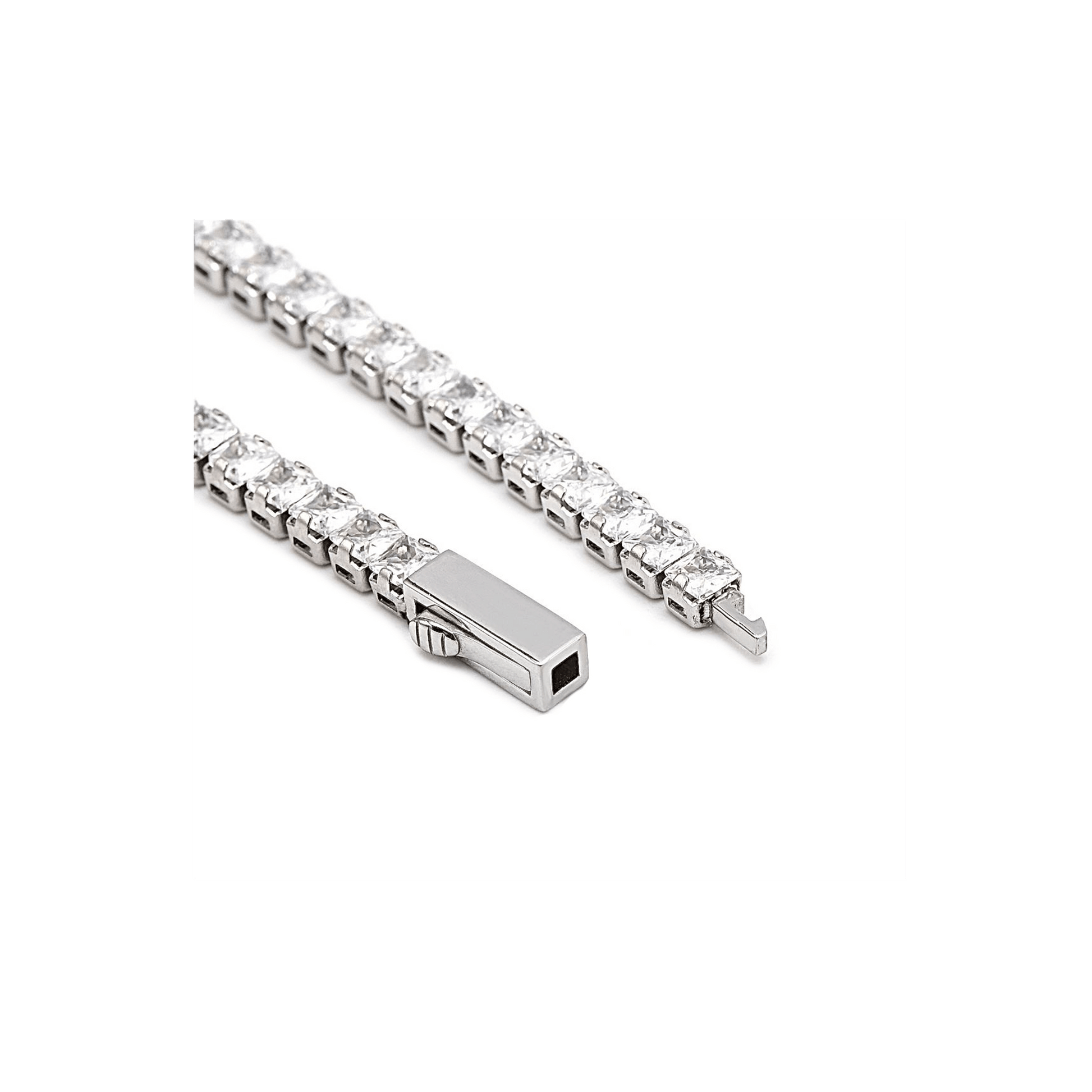 BG404W B.Tiff Princess Cut Tennis Bracelet - PBNJ FASHIONS