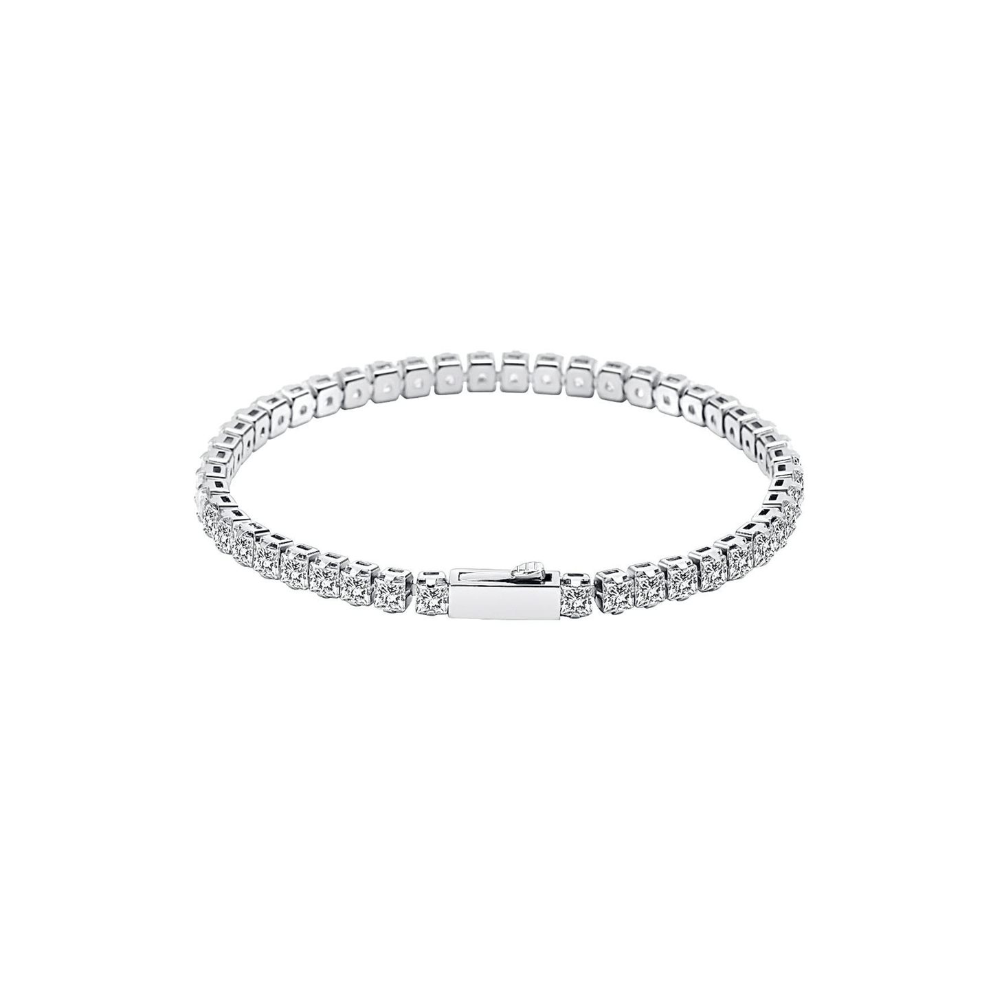 BG404W B.Tiff Princess Cut Tennis Bracelet - PBNJ FASHIONS