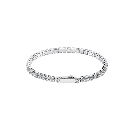 BG404W B.Tiff Princess Cut Tennis Bracelet - PBNJ FASHIONS