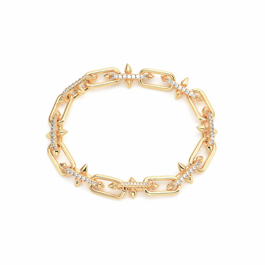 BG515G B.Tiff Gold Talon Chain Bracelet