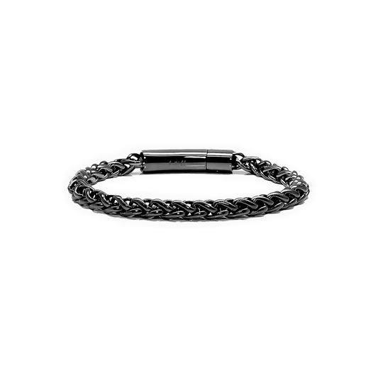 BG550GM B.Tiff Gun Metal Prince of Wales Chain Bracelet - PBNJ FASHIONS