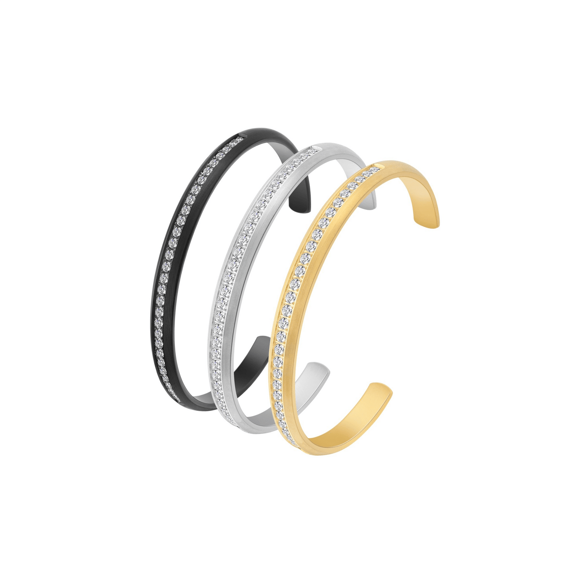 BG630G B.Tiff Gold Eternity 30 Adjustable Bangle Cuff - PBNJ FASHIONS