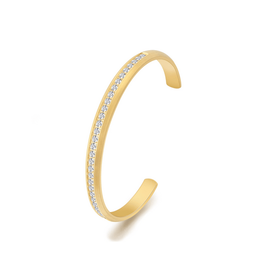BG630G B.Tiff Gold Eternity 30 Adjustable Bangle Cuff - PBNJ FASHIONS
