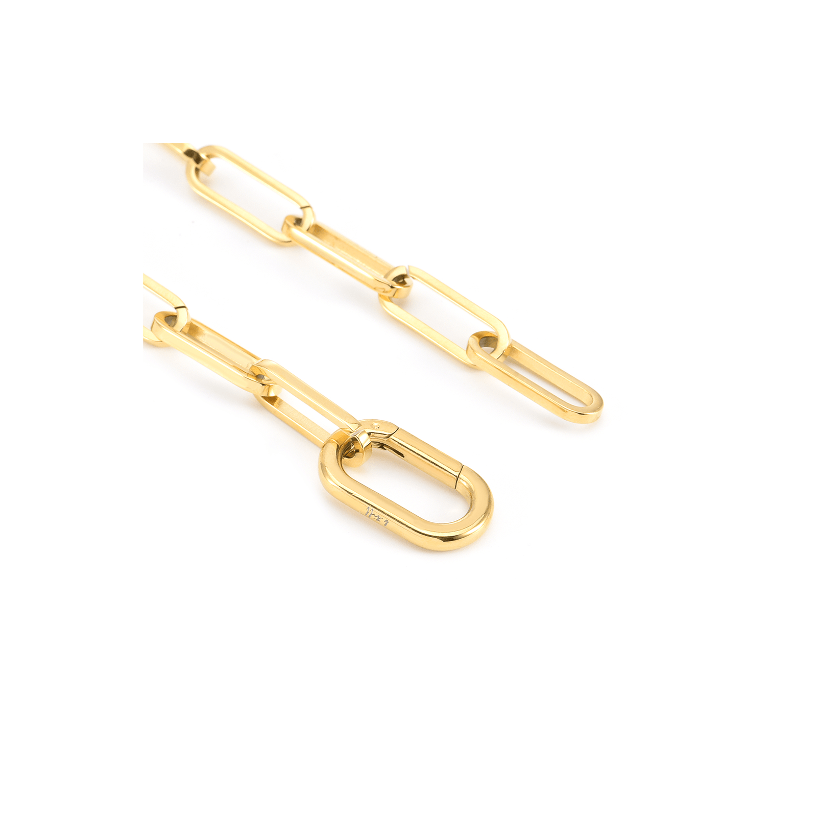 BG860G B.Tiff "Jemma" Paperclip Link Gold Plated Bracelet - PBNJ FASHIONS