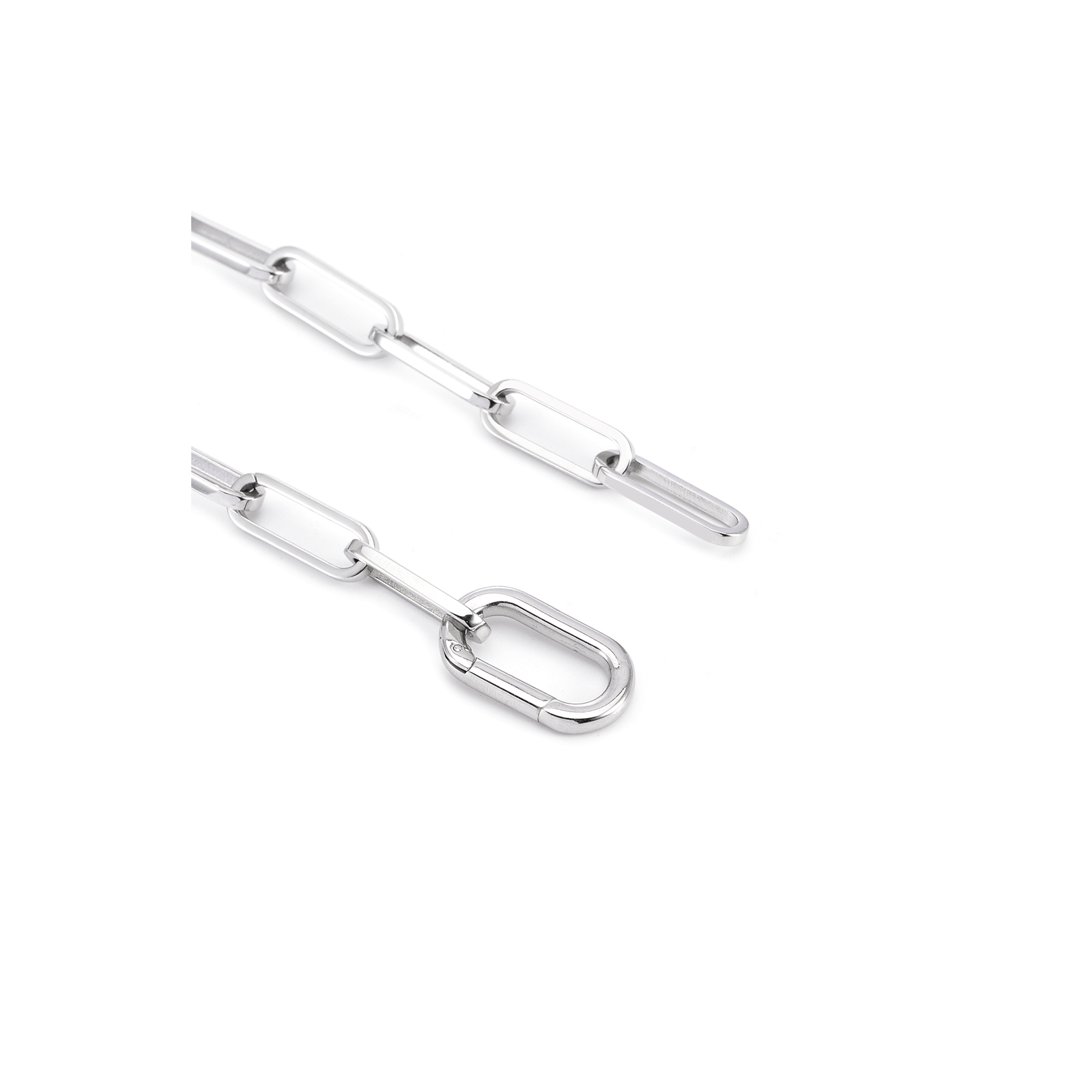 BG860W B.Tiff "Jemma" Paperclip Link Bracelet - PBNJ FASHIONS