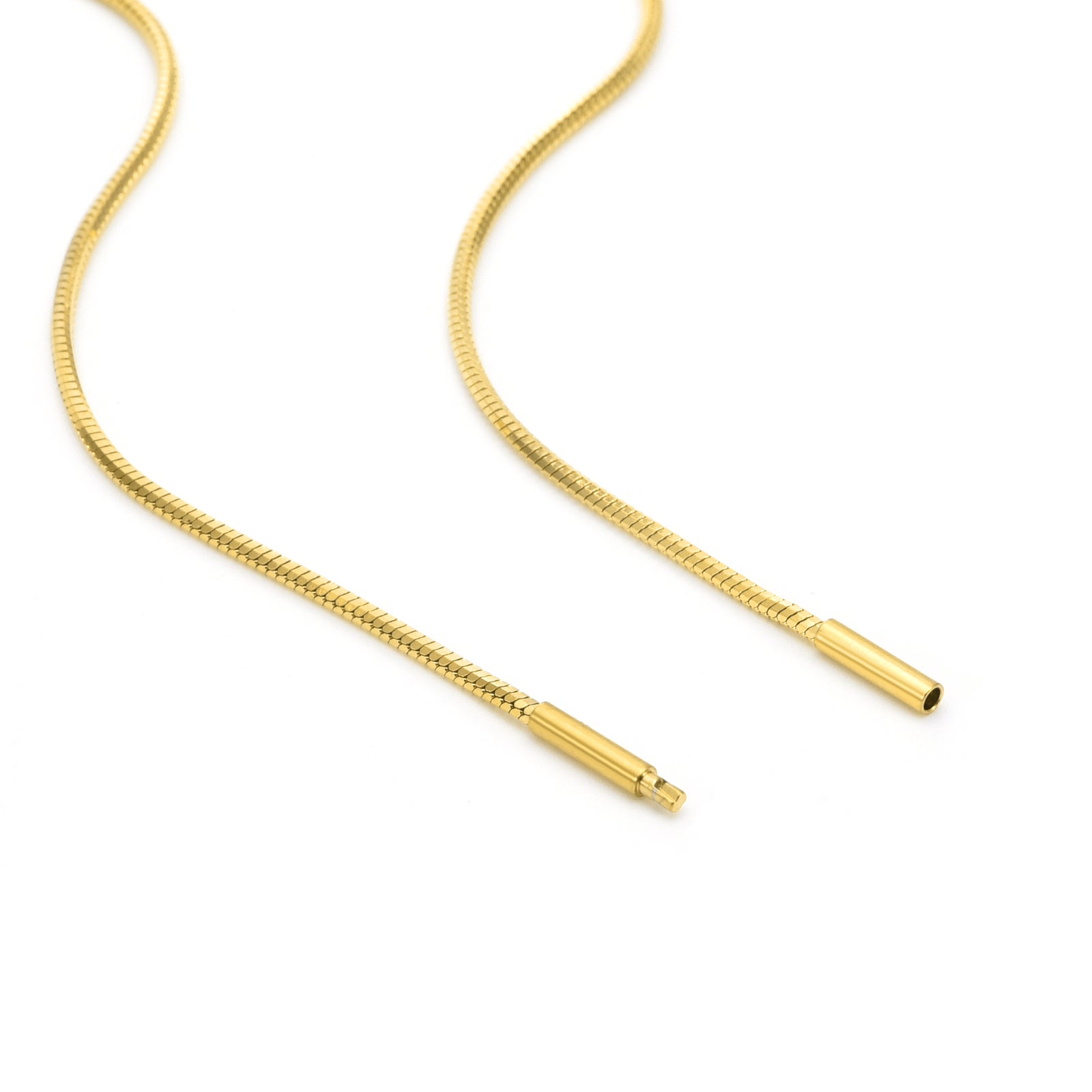 C001G B.Tiff Gold Octagonal Herringbone Chain Necklace - PBNJ FASHIONS