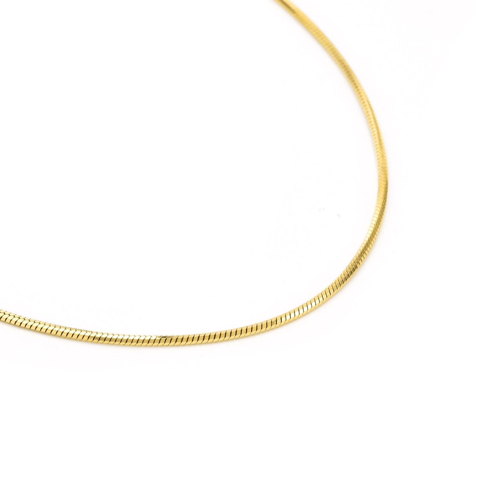 C001G B.Tiff Gold Octagonal Herringbone Chain Necklace - PBNJ FASHIONS