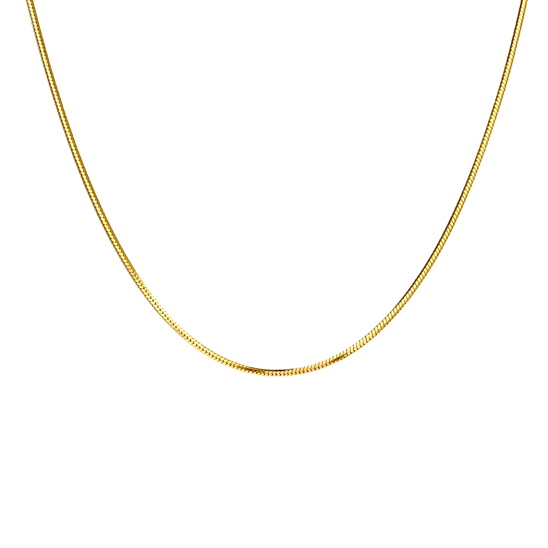 C001G B.Tiff Gold Octagonal Herringbone Chain Necklace - PBNJ FASHIONS
