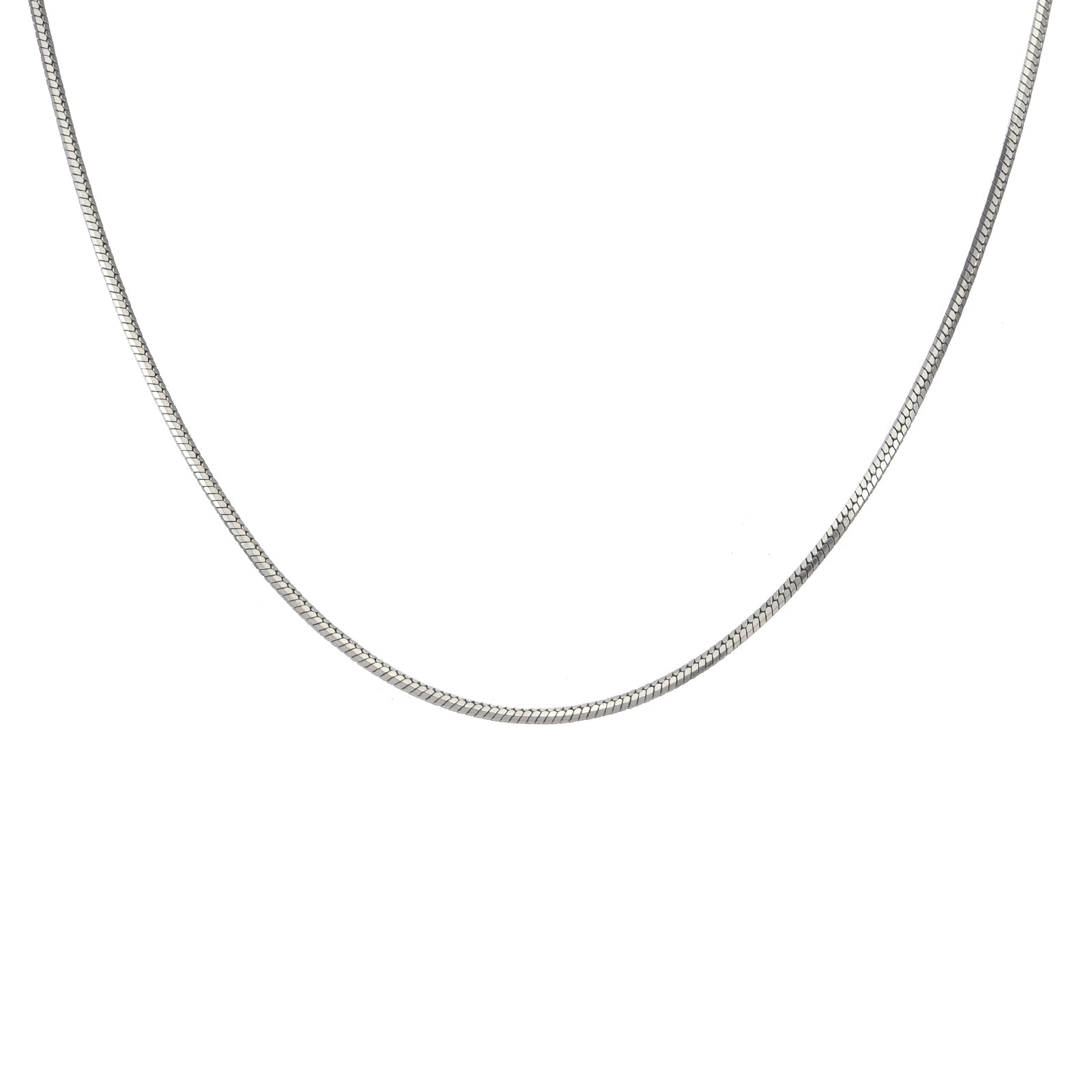 C001W B.Tiff Octagonal Herringbone Chain Necklace - PBNJ FASHIONS