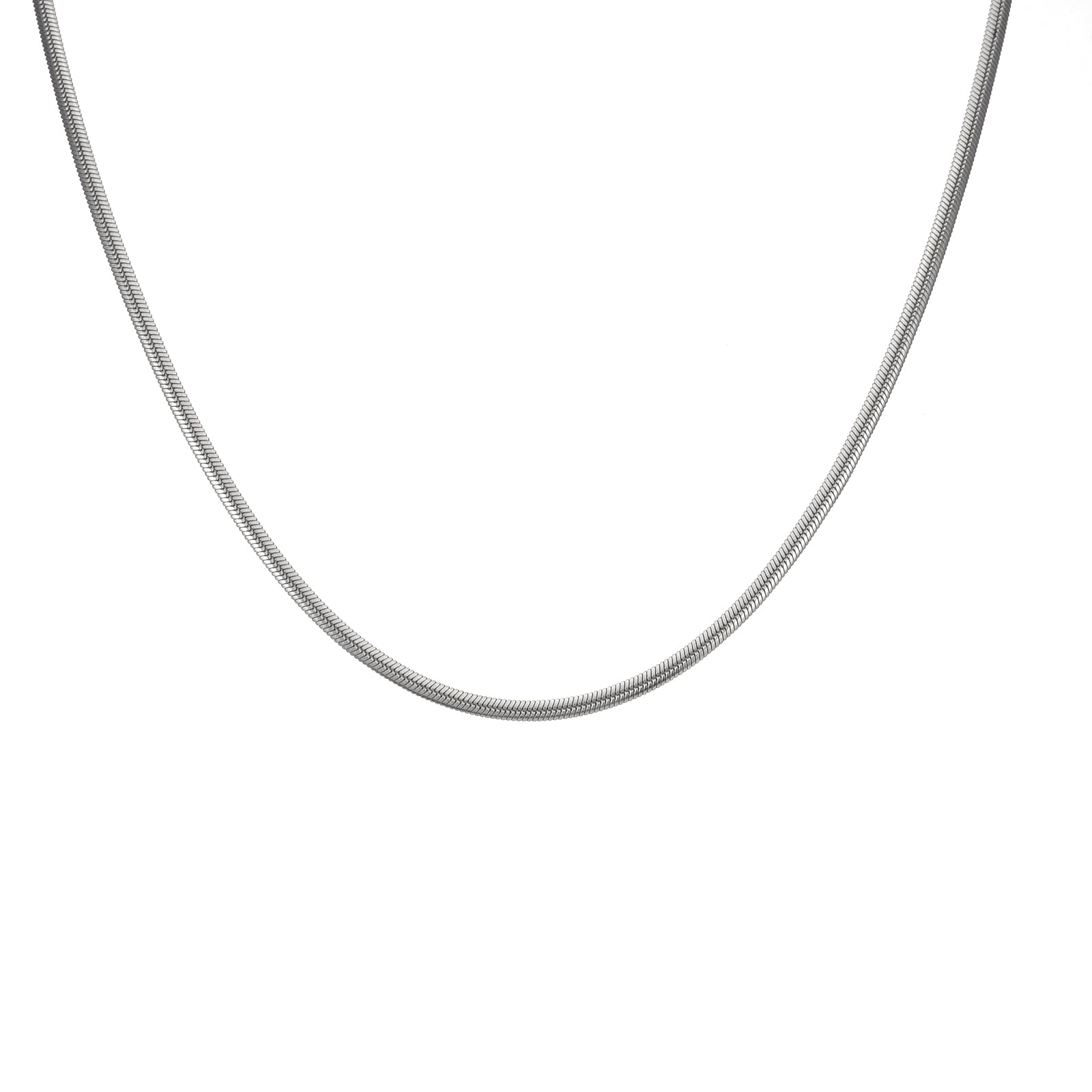 C002W B.Tiff 2mm Herringbone Chain Necklace - PBNJ FASHIONS