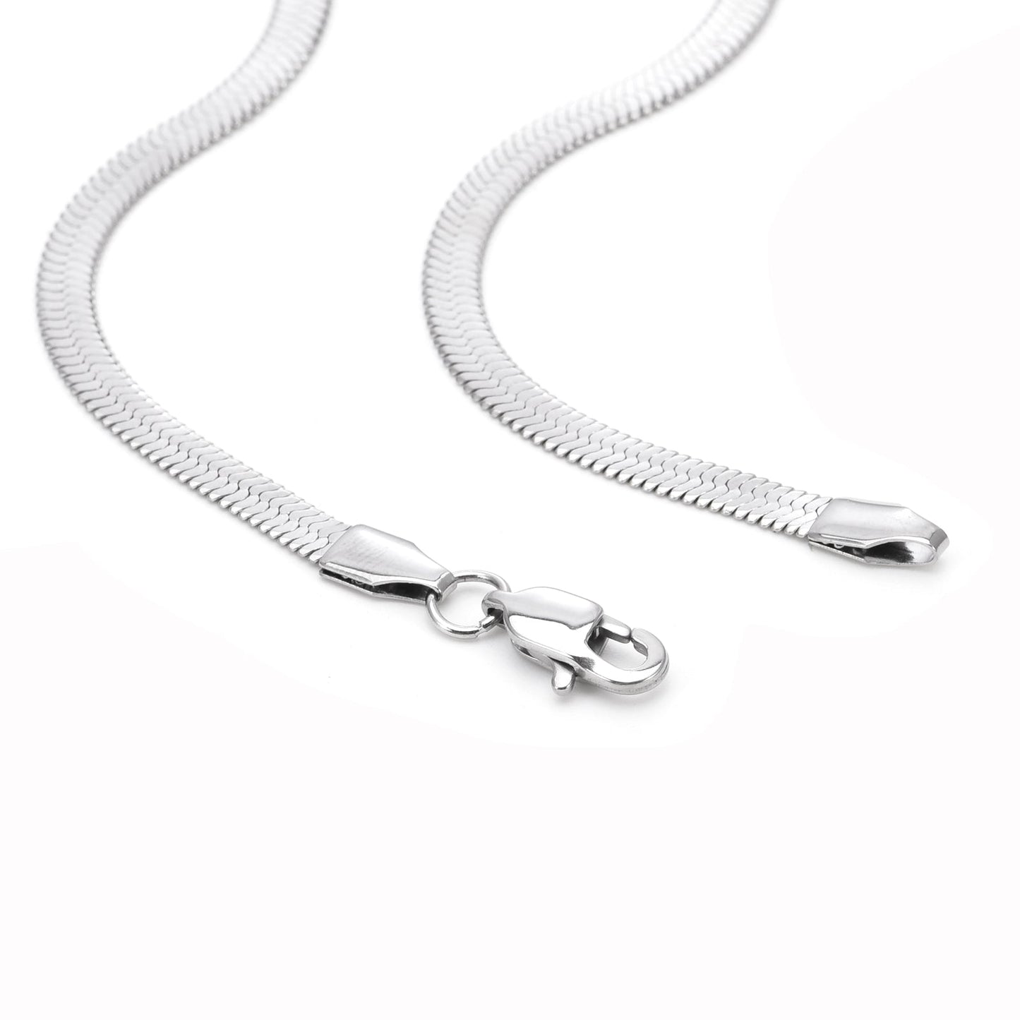 C004W B.Tiff 4mm Herringbone Chain Necklace - PBNJ FASHIONS