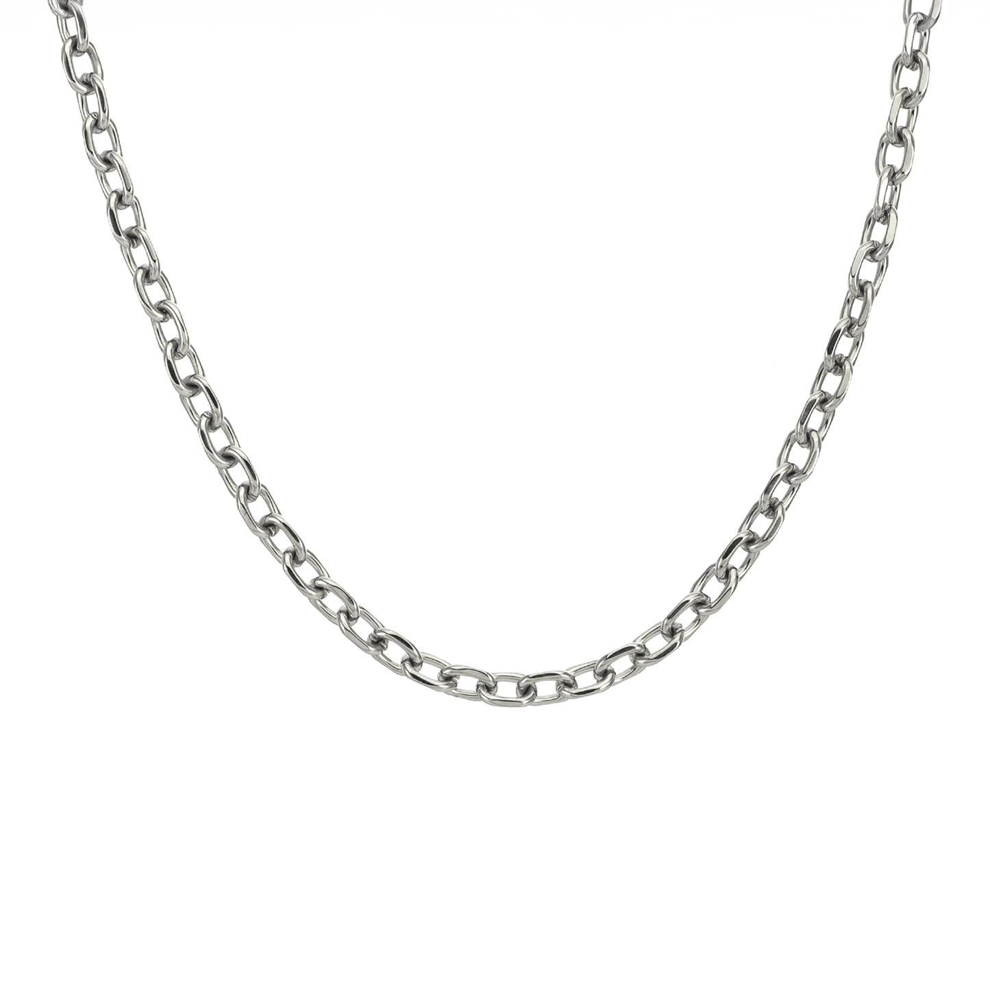 C007W B.Tiff 5mm Cable Link Chain Necklace - PBNJ FASHIONS