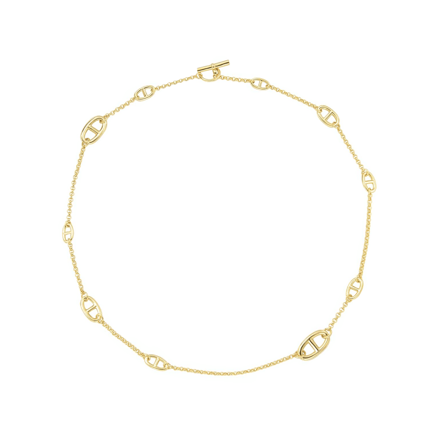 C008G B.Tiff Gold Garlande Chain Necklace - PBNJ FASHIONS