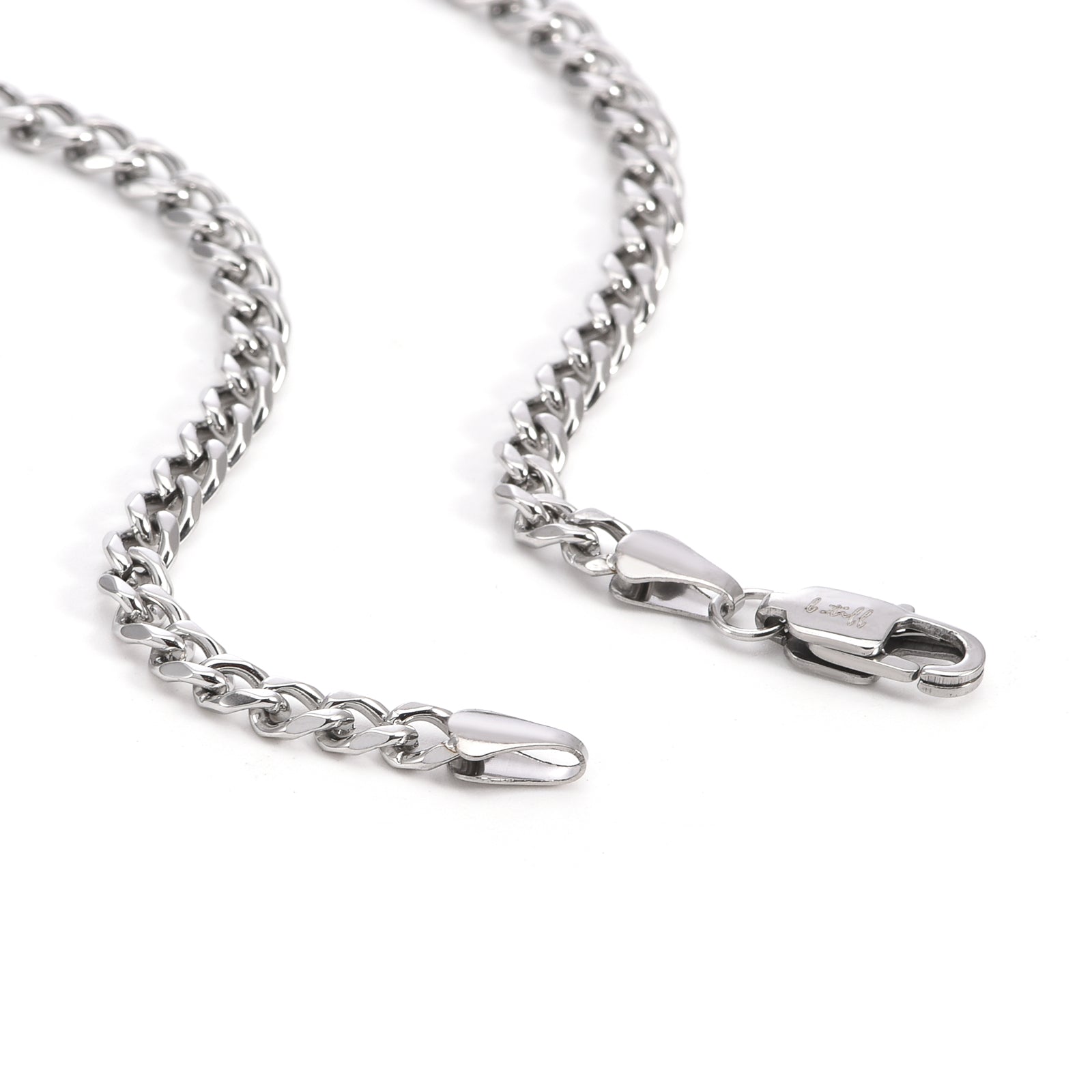 C014W B.Tiff 4mm Curb Link Chain Necklace - PBNJ FASHIONS