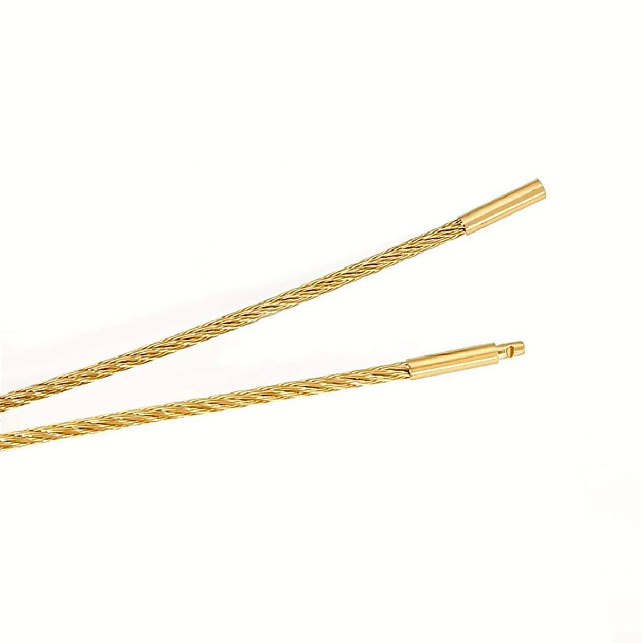 C015G B.Tiff Gold Cable Wire Chain Necklace - PBNJ FASHIONS