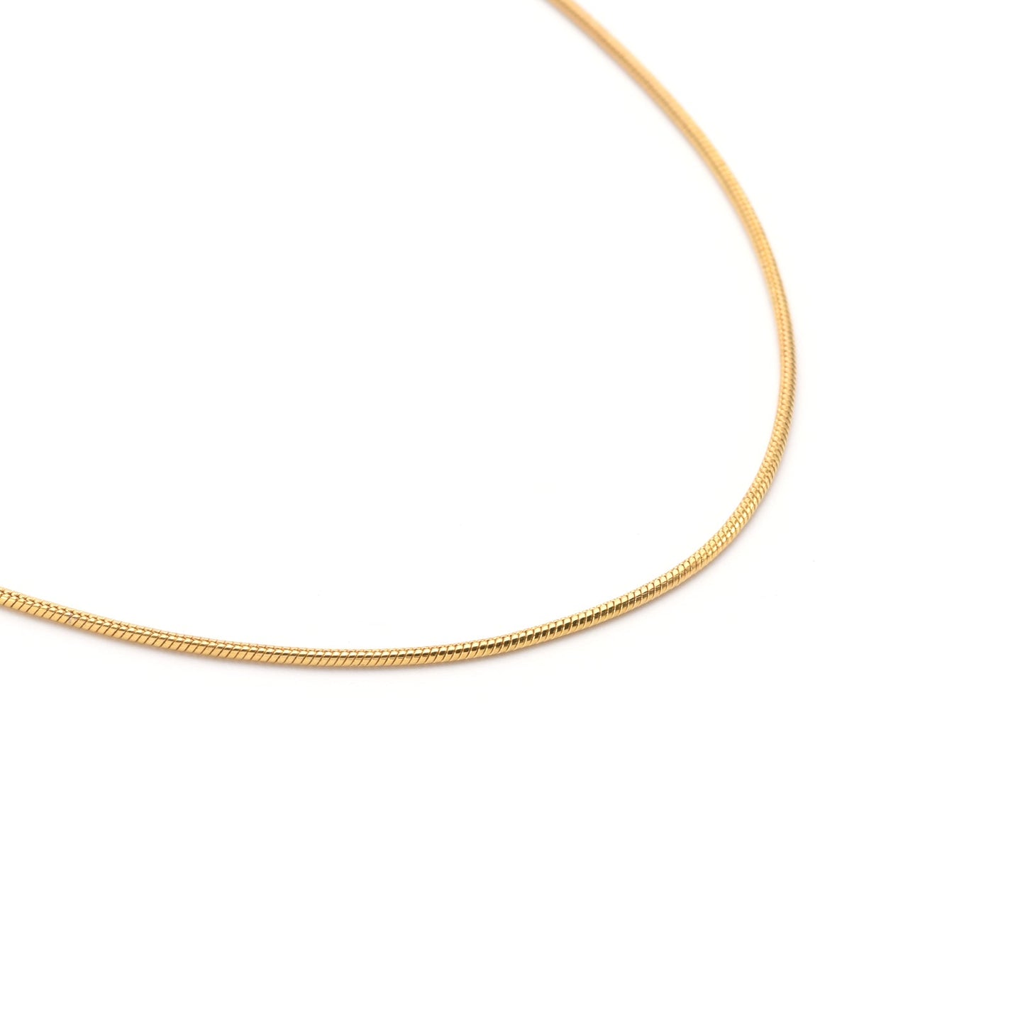 C030G B.Tiff Thin Gold Plated Coil Chain - PBNJ FASHIONS