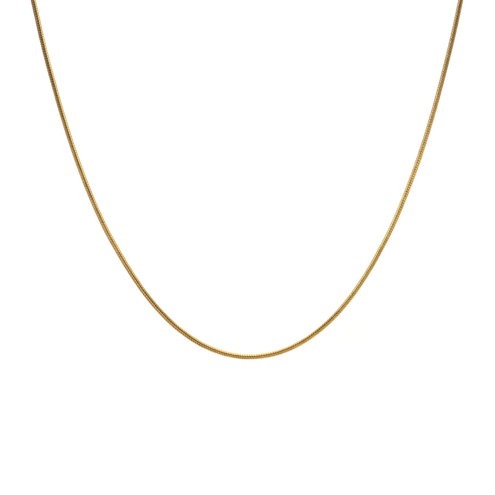 C030G B.Tiff Thin Gold Plated Coil Chain - PBNJ FASHIONS